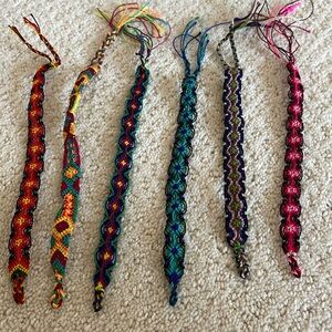 Bracelets imported from Mexico. Handmade